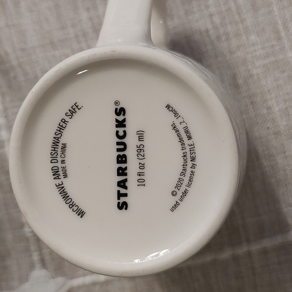 Starbucks 2020 Coffee Mug White Black Mermaid Logo & Scales Design - Picture 4 of 4